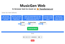 MusicGen Web:在浏览器中运行音乐生成模型,生成30秒纯音乐-首席AI分享圈