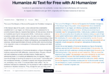 Humanize AI:免费将AI生成内容撰写为人类撰写的内容,绕过AI检测器-首席AI分享圈