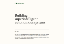 Reflection: hyper-intelligentes autonomes Programmiersystem (nicht offen) - Chief AI Sharing Circle