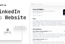 self.so:一键生成精美的个人简历网页-首席AI分享圈