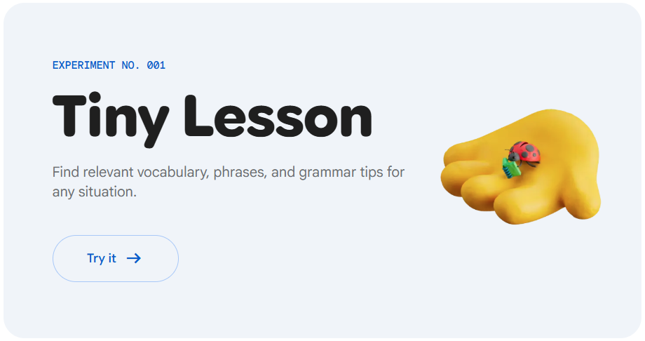 Little Language Lessons：基于AI的小型英语学习实验工具-1
